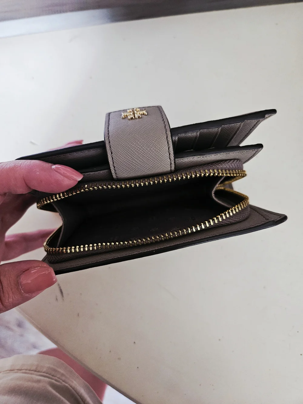 Tory Burch Saffiano Leather Emerson French Bifold Wallet